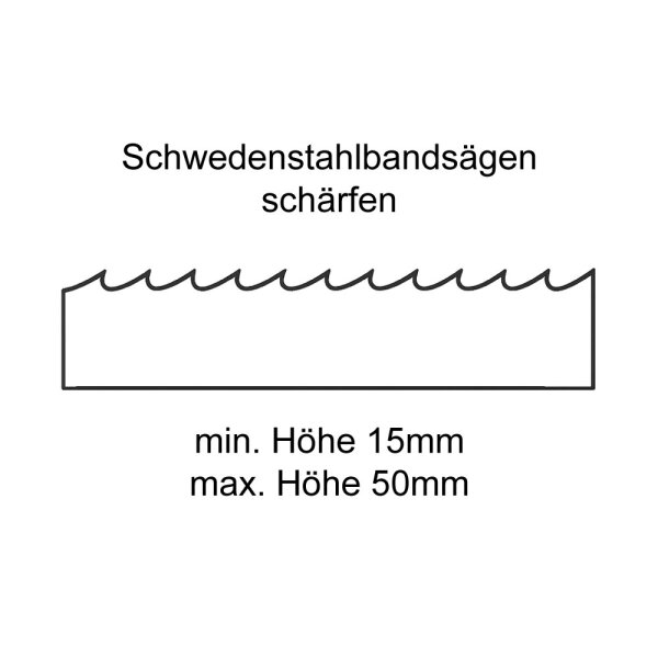 Bandsäge schärfen ab 15mm Breite